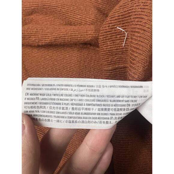 Abercrombie & Fitch Sweater Wrap Dress Size Medium Brown Office Career - Picture 5 of 7